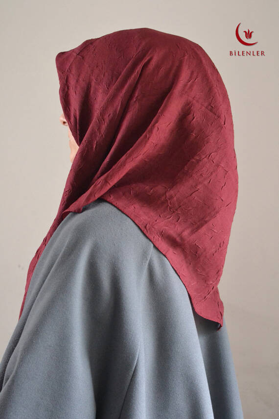 Bambu Kraş Eşarp Bordo - 2