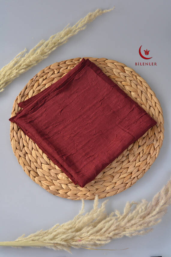Bambu Kraş Eşarp Bordo - 3