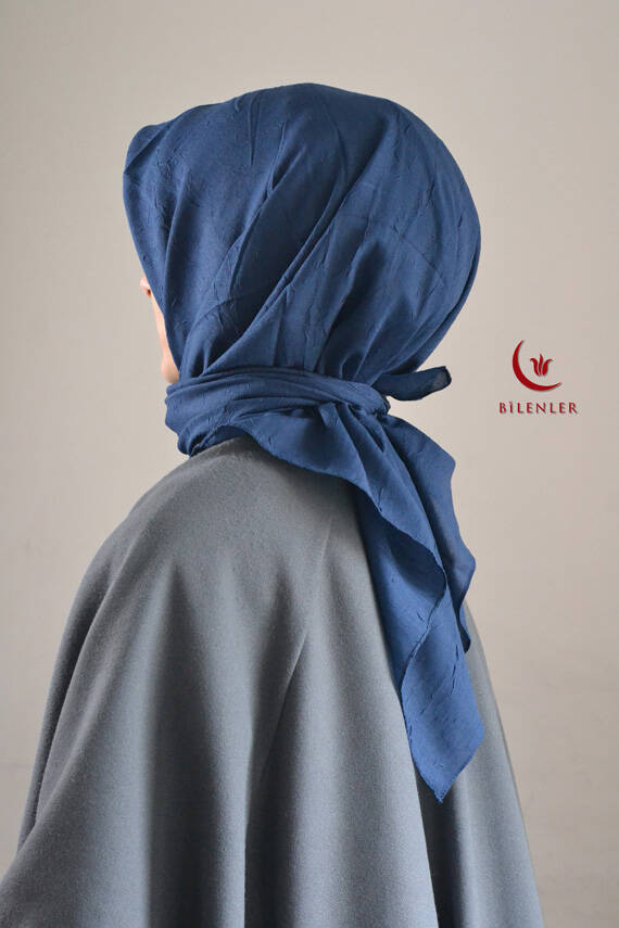 Bambu Kraş Eşarp Lacivert - 1