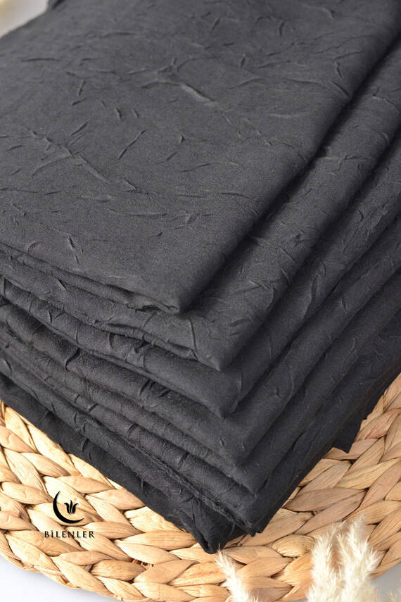 Bambu Kraş Eşarp Siyah - 4