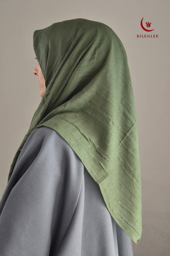 Bambu Kraş Eşarp Yeşil - 2