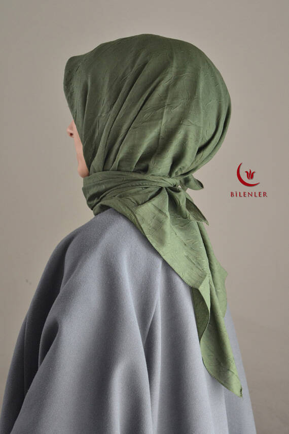 Bambu Kraş Eşarp Yeşil - 1