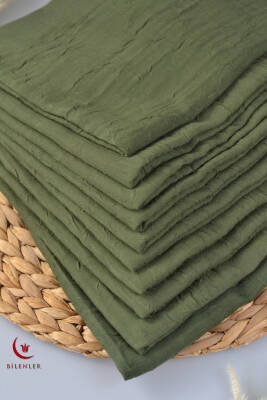 Bambu Kraş Eşarp Yeşil - 4