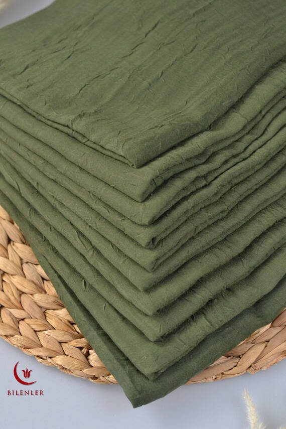 Bambu Kraş Eşarp Yeşil - 4