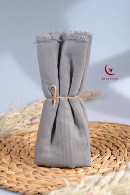 Bambu Kraş Şal Gri - 4