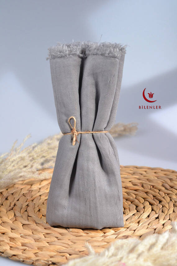 Bambu Kraş Şal Gri - 4