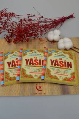 Bilgisayar Hatlı Türkçe Okunuşlu Sesli ve Mealli 41 Yasin Dua Kitabı Çanta Boy - 2