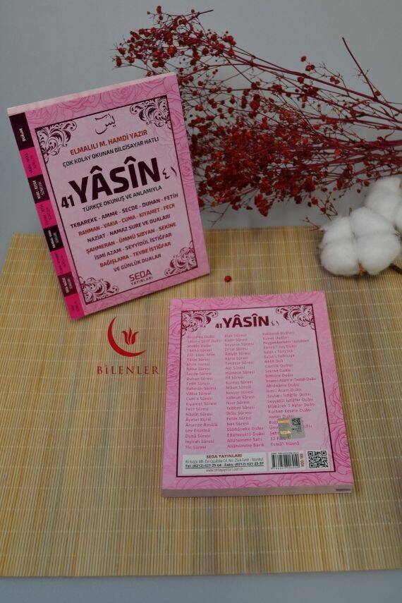 Çok Kolay Okunan Bilgisayar Hatlı 41 Yasin Dua Kitabı Çanta Boy - 4