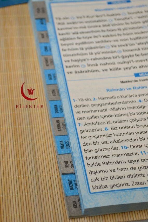 Çok Kolay Okunan Bilgisayar Hatlı 41 Yasin Dua Kitabı Orta Boy Mavi - 4