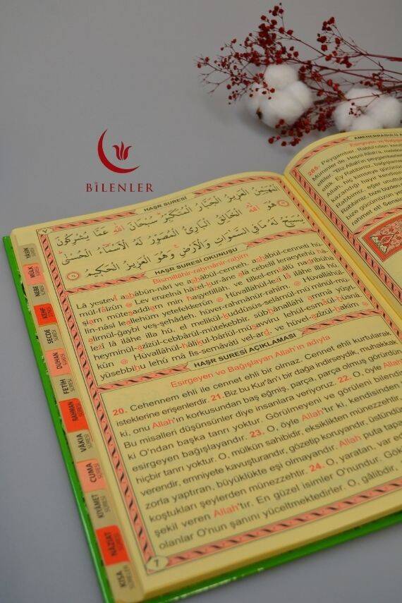 Elmalılı M.Hamdi Yazır Mealli ve Transkripsiyonlu Türkçe Okunuşlu 41 Yasin Dua Kitabı Rahle Boy Sert Kapak - 4