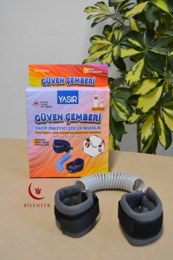 Hac Umre Kayıp Önleyici Güven Çemberi Gri - Çocuk Güvenlik Bilekliği - 4