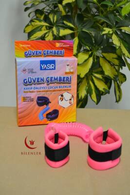 Hac Umre Kayıp Önleyici Güven Çemberi Pembe - Çocuk Güvenlik Bilekliği - 1