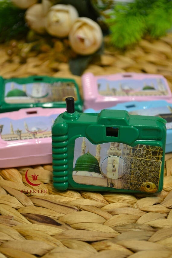 Kâbe ve Umre Fotoğraflı Oyuncak Fotoğraf Makinesi - Çocuklara Hediyelik Nostaljik Oyuncak 5 Adet - 1