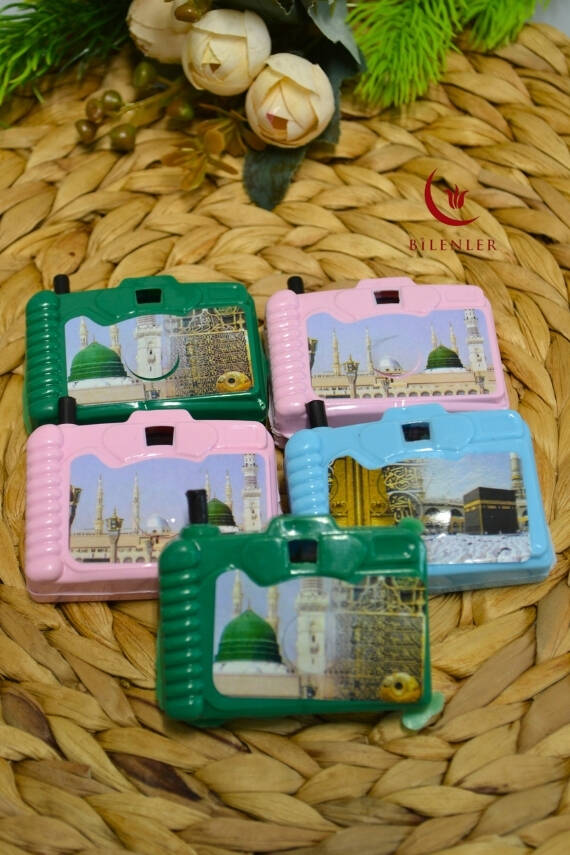 Kâbe ve Umre Fotoğraflı Oyuncak Fotoğraf Makinesi - Çocuklara Hediyelik Nostaljik Oyuncak 5 Adet - 4