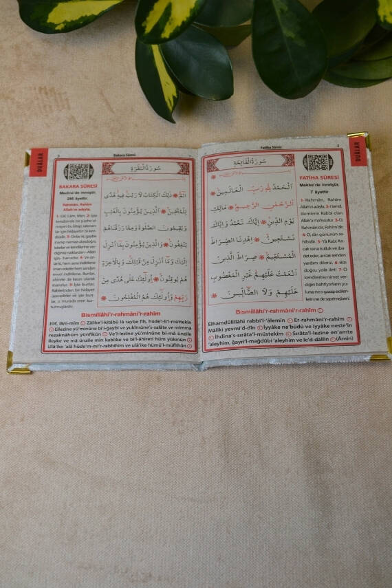 Kadife Kapaklı Allah Lafızlı Ekonomik Yasin Kitabı Bebe Mavisi - 12x17 cm, 80 Sayfa - 4