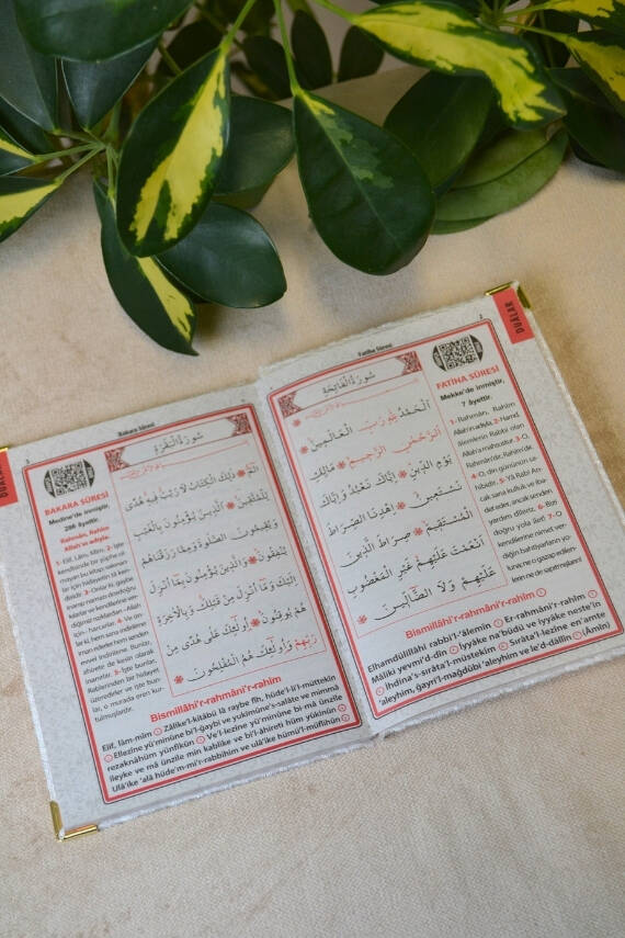 Kadife Kapaklı Allah Lafızlı Ekonomik Yasin Kitabı Ekru - 12x17 cm, 80 Sayfa - 3
