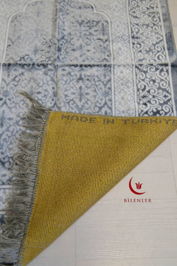 Kadife Seccade - 70x110 cm - Yumuşak ve Konforlu Gri - 3