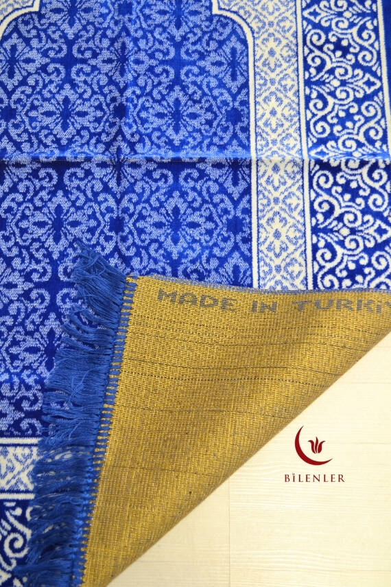 Kadife Seccade - 70x110 cm - Yumuşak ve Konforlu Lacivert - 3