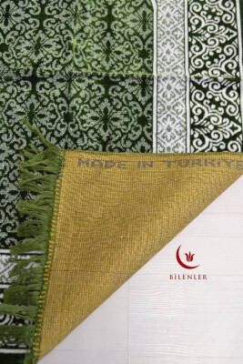 Kadife Seccade - 70x110 cm - Yumuşak ve Konforlu Yeşil - 3