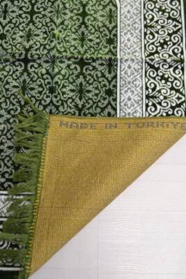Kadife Seccade - 70x110 cm - Yumuşak ve Konforlu Yeşil - 3