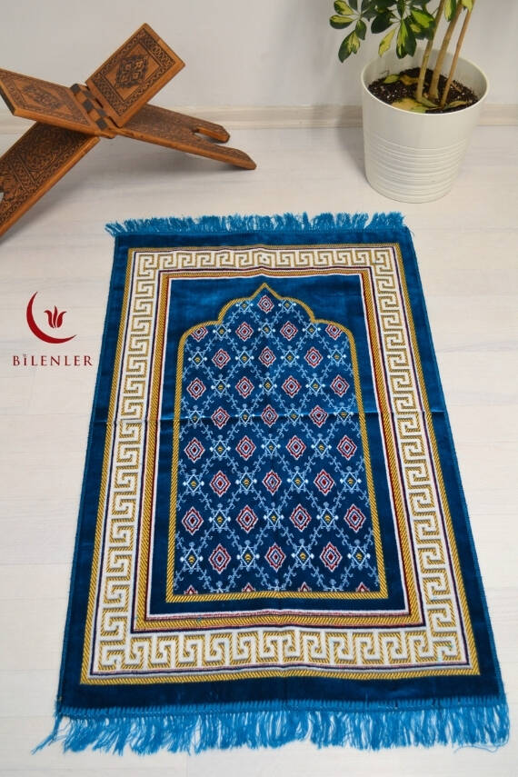  Kadife Seccade Açık Mavi- 70x110 cm -– Ekonomik,Hafif ve Kullanışlı - 1