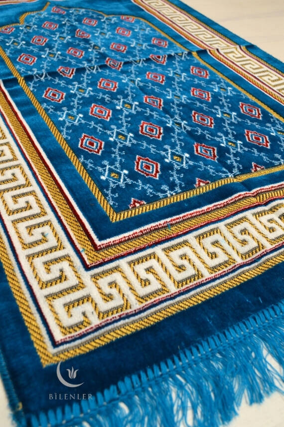  Kadife Seccade Açık Mavi- 70x110 cm -– Ekonomik,Hafif ve Kullanışlı - 2