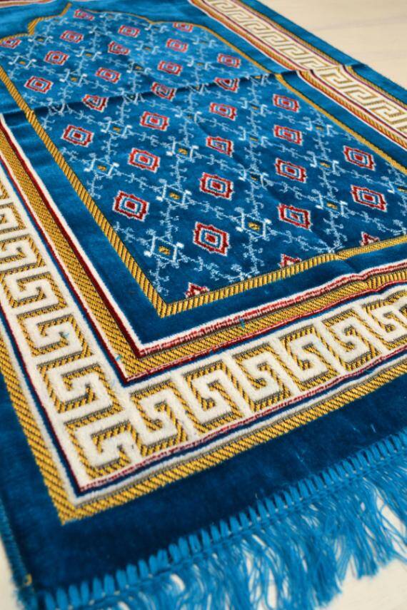  Kadife Seccade Açık Mavi- 70x110 cm -– Ekonomik,Hafif ve Kullanışlı - 2