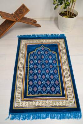  Kadife Seccade Açık Mavi- 70x110 cm -– Ekonomik,Hafif ve Kullanışlı 
