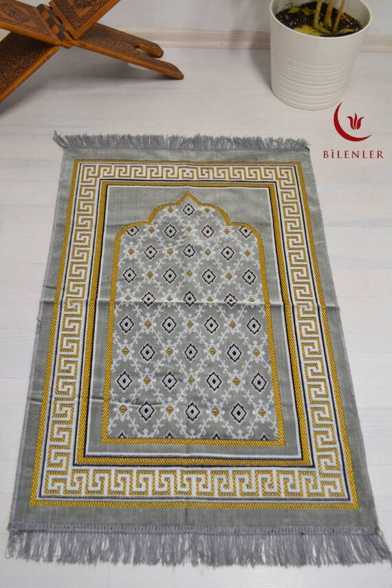  Kadife Seccade Gri - 70x110 cm -– Ekonomik,Hafif ve Kullanışlı - 1