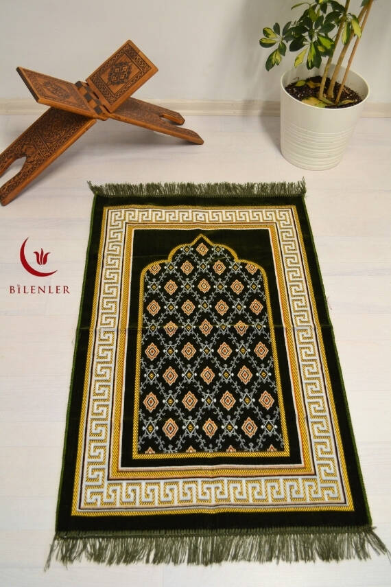  Kadife Seccade Haki - 70x110 cm -– Ekonomik,Hafif ve Kullanışlı - 1