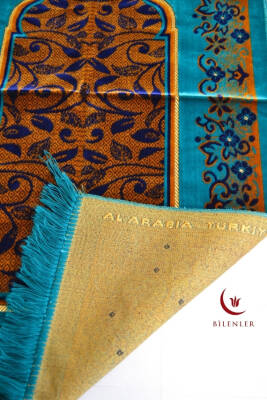 Kadife Seccade Kalın Yumuşak Doku - Şık ve Konforlu- 70x110 cm- Açık Mavi - 3