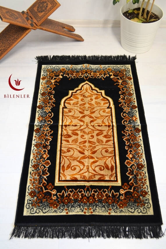 Kadife Seccade Kalın Yumuşak Doku - Şık ve Konforlu- 70x110 cm- Kahverengi - 1