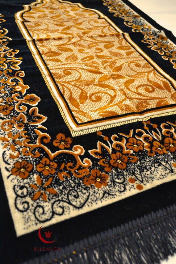 Kadife Seccade Kalın Yumuşak Doku - Şık ve Konforlu- 70x110 cm- Kahverengi - 4