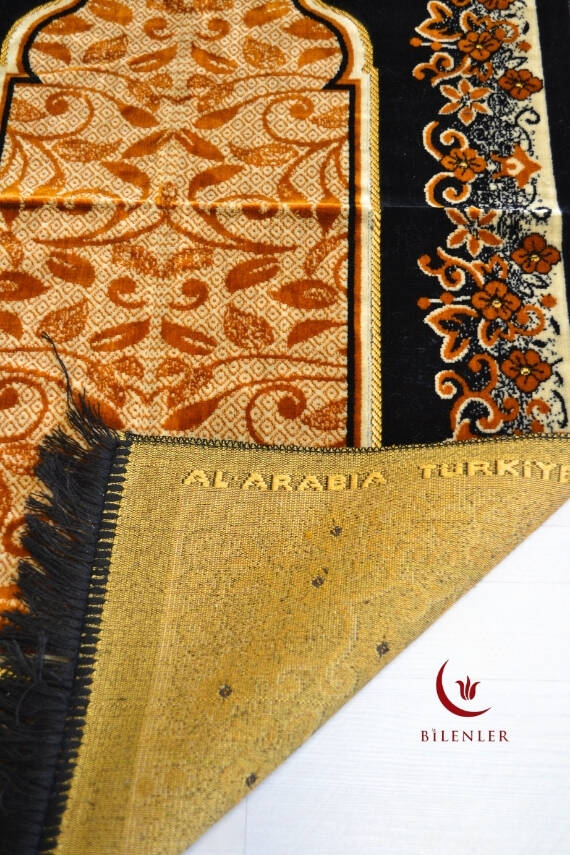 Kadife Seccade Kalın Yumuşak Doku - Şık ve Konforlu- 70x110 cm- Kahverengi - 3