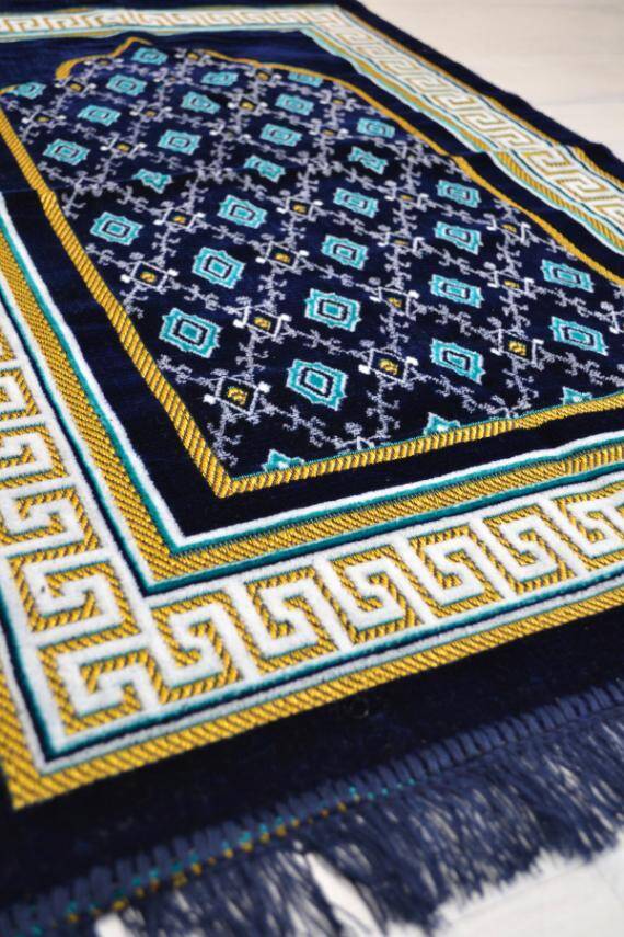  Kadife Seccade Lacivert- 70x110 cm -– Ekonomik,Hafif ve Kullanışlı - 2