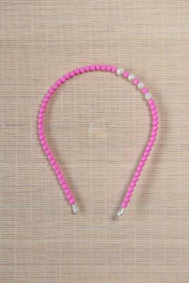 Kız Çocuk Renkli Boncuklu Taç Pembe 10 Adet 