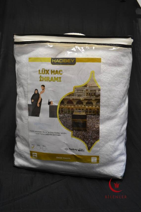 Lüks Hac İhramı - %100 Pamuk, Yüksek Emicilik, 2 Parça - 7
