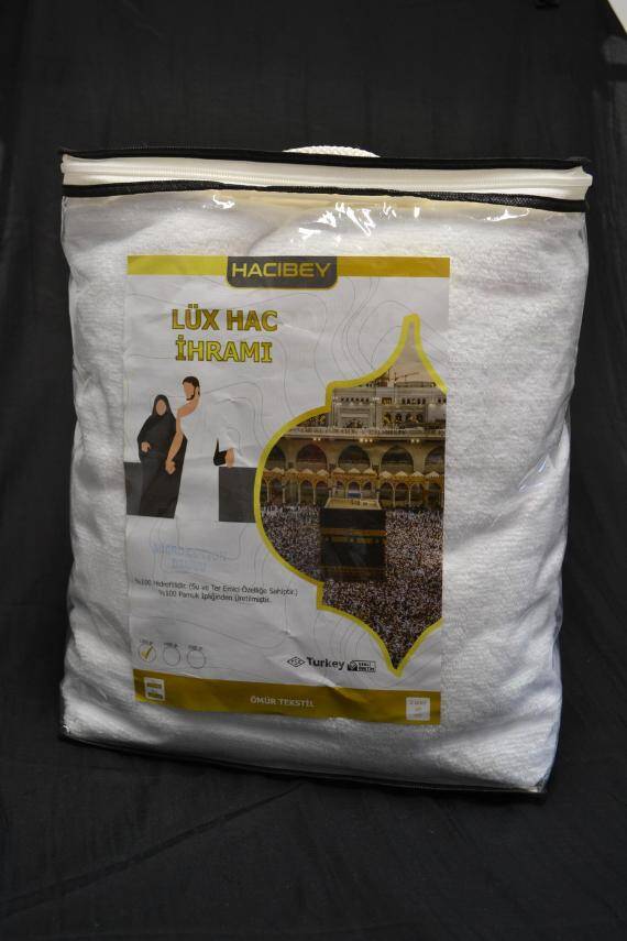 Lüks Hac İhramı - %100 Pamuk, Yüksek Emicilik, 2 Parça - 8