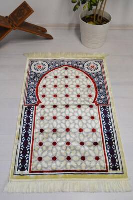 Lüks Kadife Seccade - 70x110 cm - Kalın Yumuşak Doku- Lacivert 