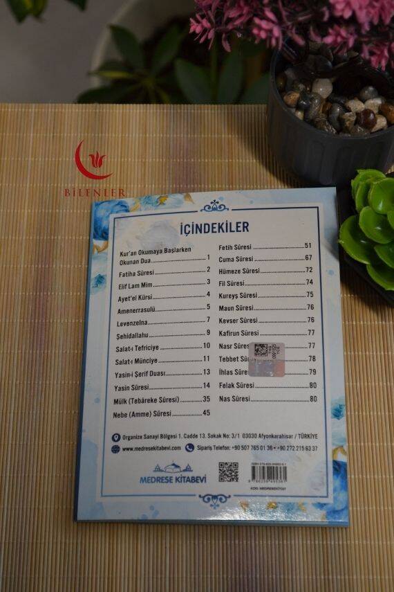 Mevlit Hediyeliği 41 Yasin Bilgisayar Hatlı Türkçe Okunuş Mealli ve Sesli 5 Adet Mavi - 5
