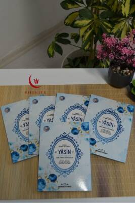 Mevlit Hediyeliği 41 Yasin Bilgisayar Hatlı Türkçe Okunuş Mealli ve Sesli 5 Adet Mavi 