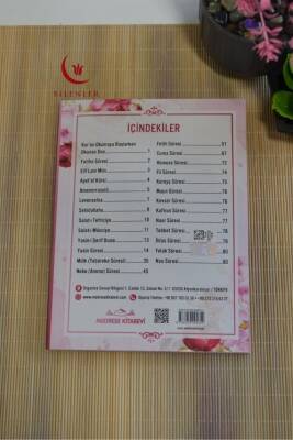 Mevlit Hediyeliği 41 Yasin Bilgisayar Hatlı Türkçe Okunuş Mealli ve Sesli 5 Adet Pembe - 4