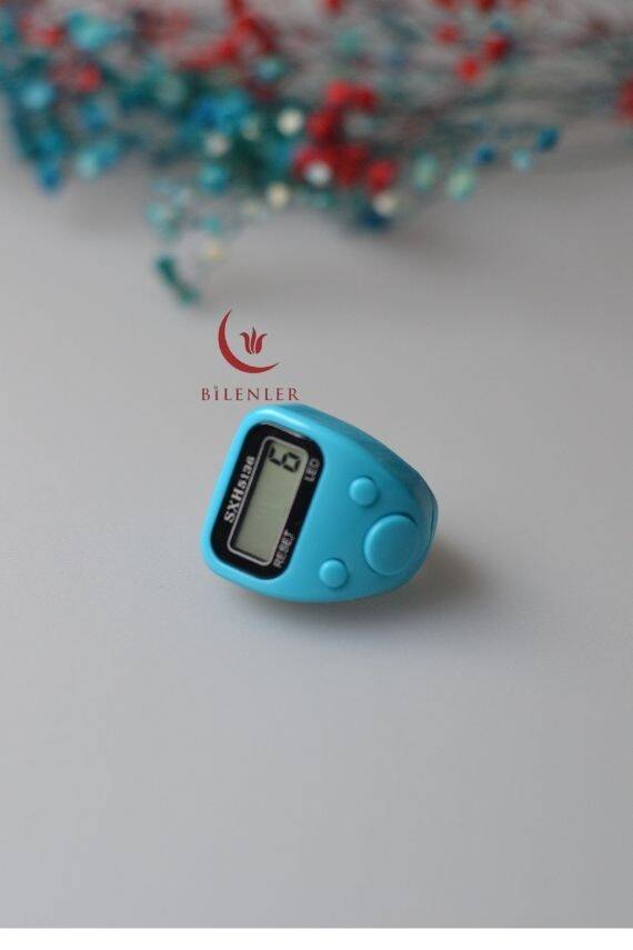 Mini Işıklı Zikirmatik Açık Mavi - 2