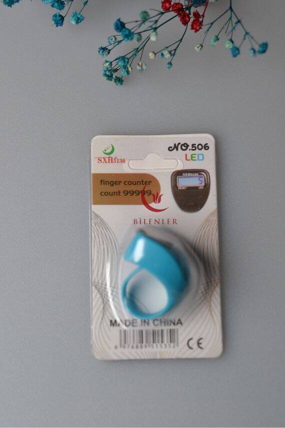 Mini Işıklı Zikirmatik Açık Mavi - 4