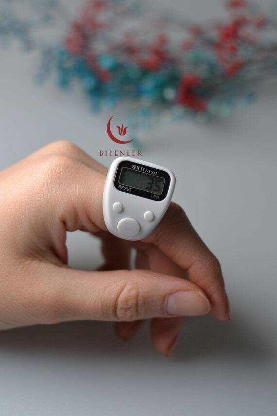 Mini Işıklı Zikirmatik Beyaz - 2