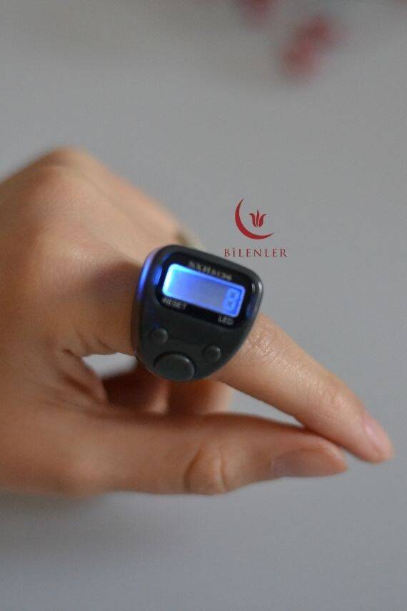 Mini Işıklı Zikirmatik Gri - 1