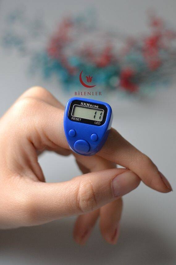 Mini Işıklı Zikirmatik Mavi - 2