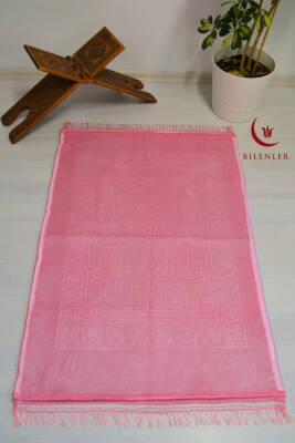 Peluş Seccade Pembe - 80x120 cm - Ekstra Konforlu - Yumuşak ve Geniş Ölçülü - 1