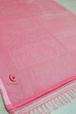 Peluş Seccade Pembe - 80x120 cm - Ekstra Konforlu - Yumuşak ve Geniş Ölçülü - 2