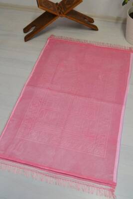 Peluş Seccade Pembe - 80x120 cm - Ekstra Konforlu - Yumuşak ve Geniş Ölçülü - 4